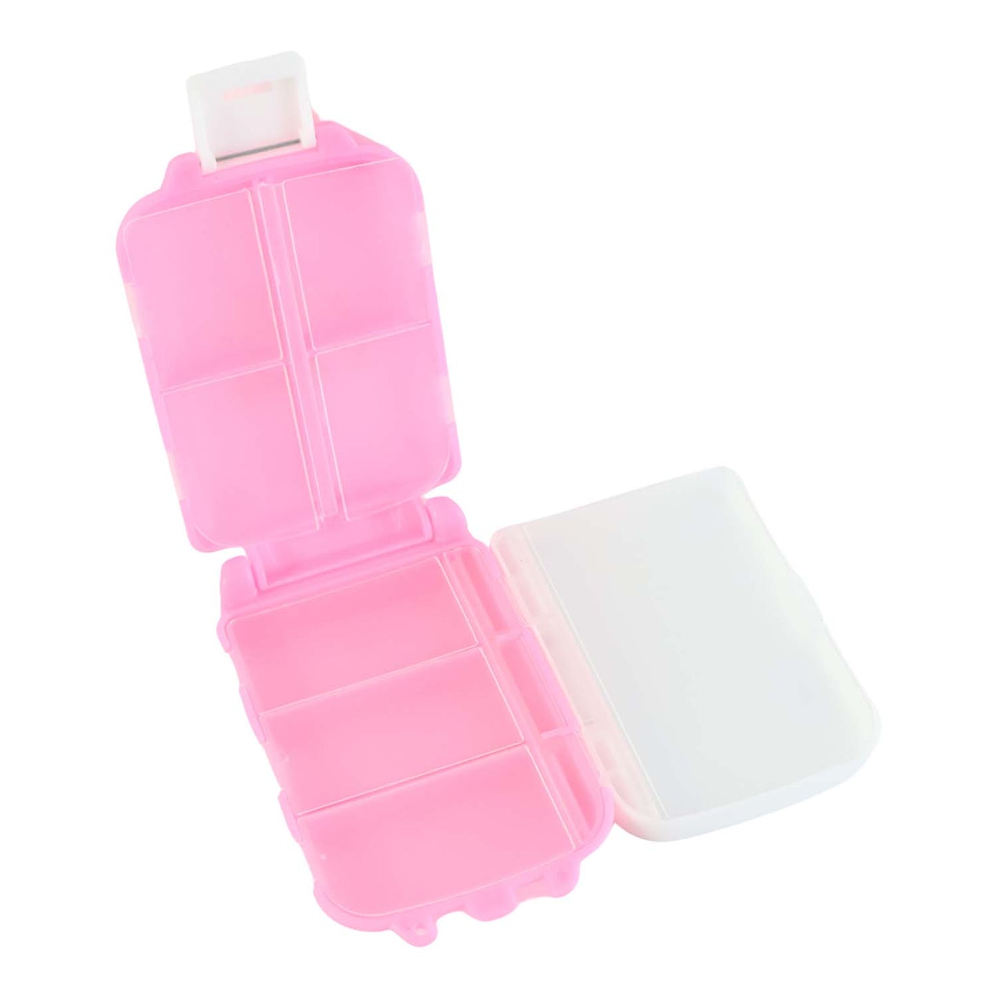 Portable Pink Dual-Sided Pill Organizer Box (1 Pc) - Happy Price - Image 4