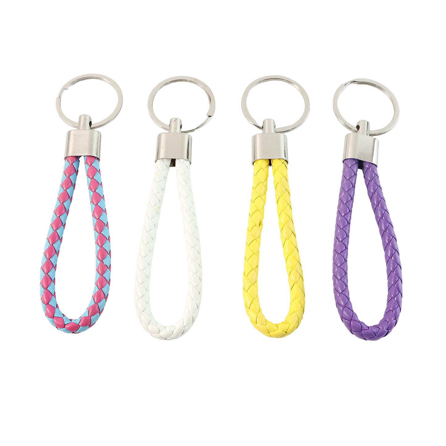 Braided Loop Keychain Set - 4 Pcs for Car, Bike, Home Keys - Happy Price - Image 7