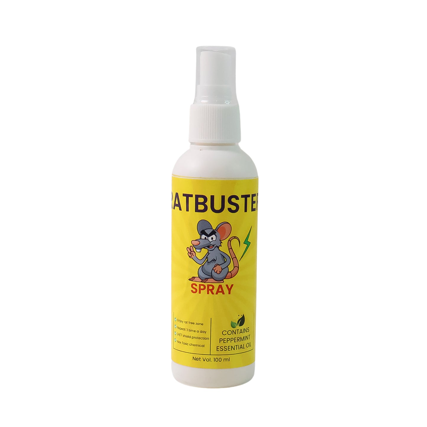 Herbal Rat Repellent Spray - 100ml Natural Rodent Control - Happy Price - Image 2