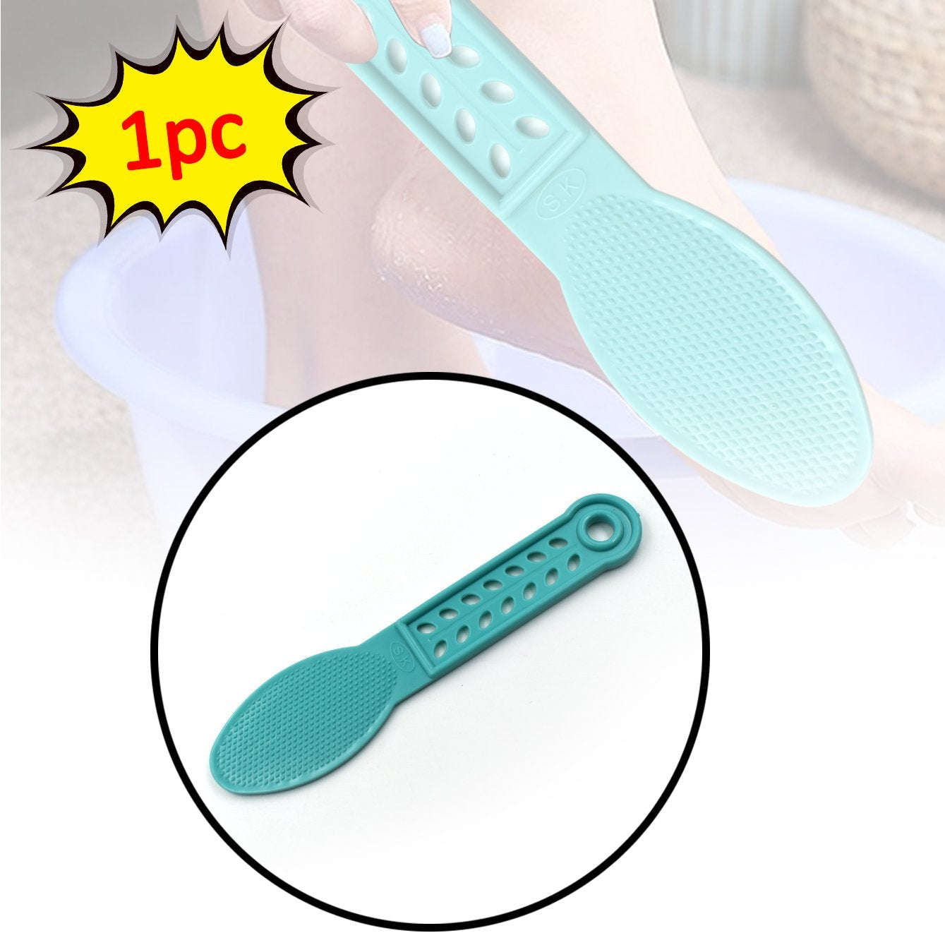 Plastic Foot Scrubber Pedicure Foot Care - Happy Price - Image 1