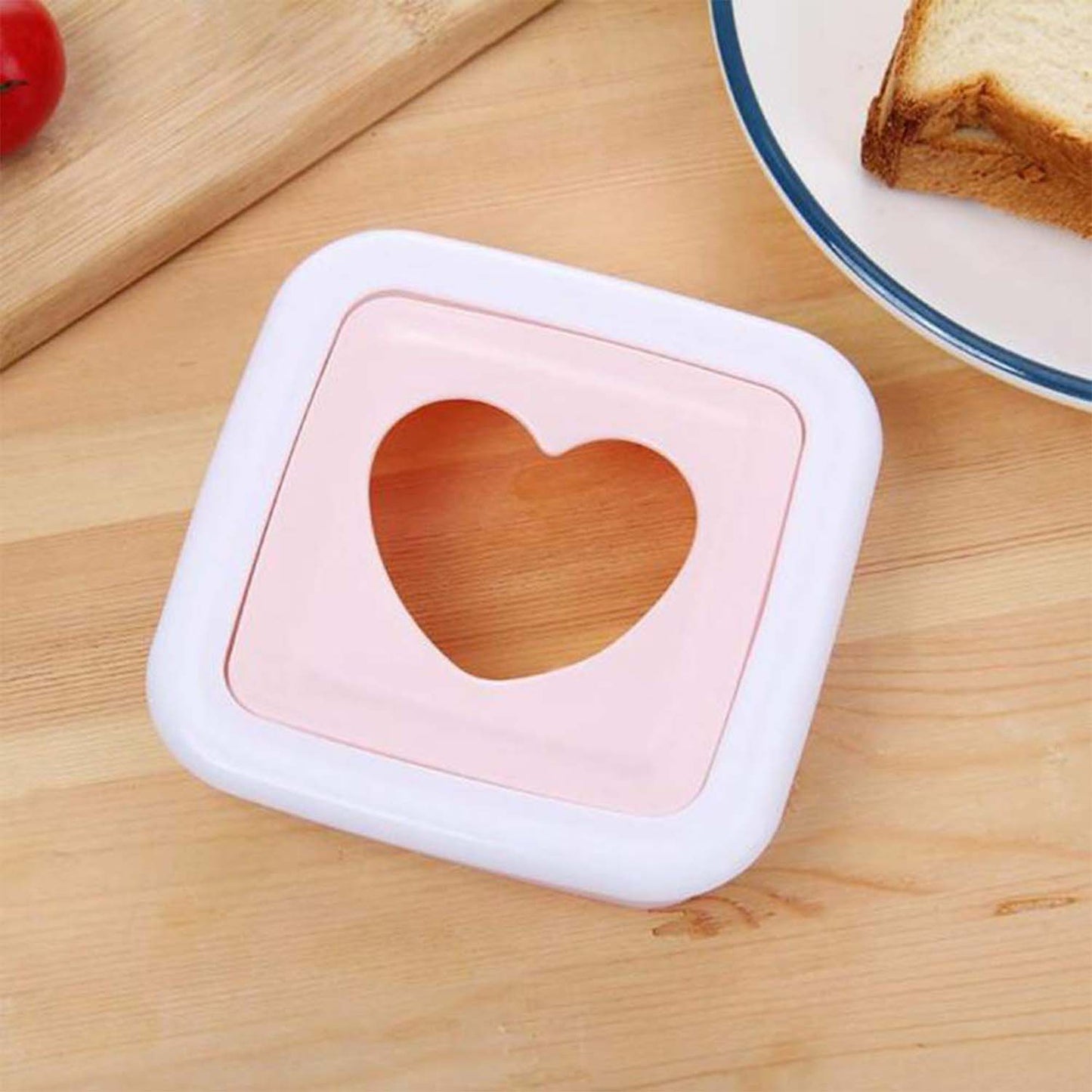 Heart Shape Sandwich Maker & Sealer - Kids' Lunch Box Bread Press (1 Pc) - Happy Price - Image 4