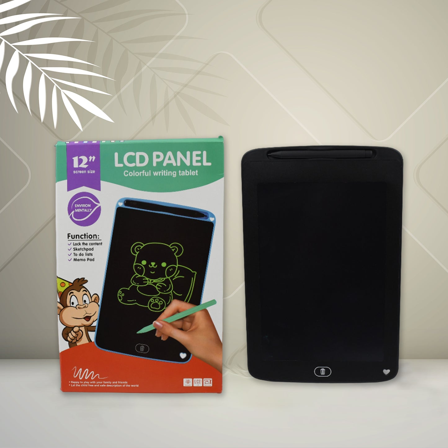 Portable Lcd Writing Board Slate Drawing Record Notes Digital Notepad With Pen Handwriting Pad Paperless Graphic Tablet For Kids 12 Inch - Happy Price - Image 6