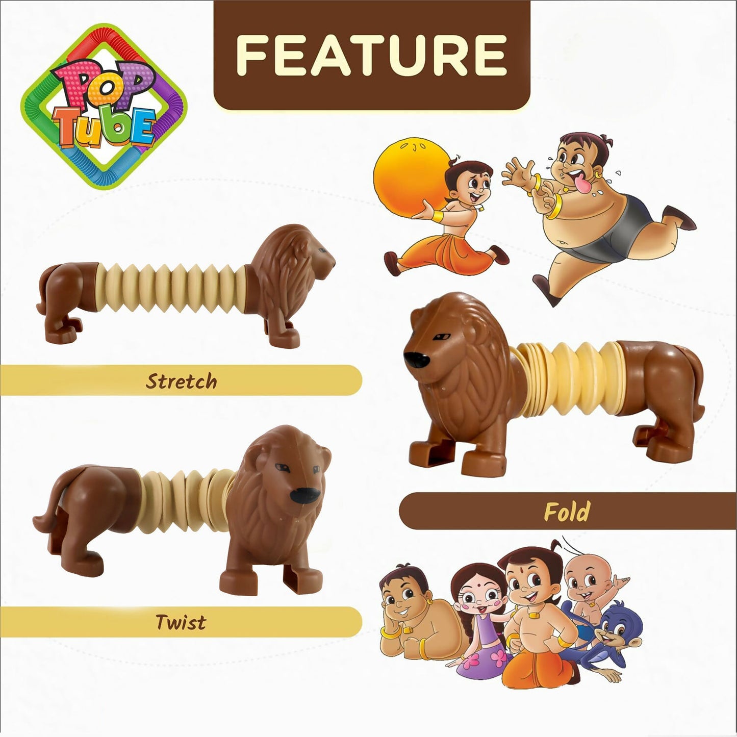 Lion Shape Magic Spring Toy for Kids - 1 Pc - Happy Price - Image 4