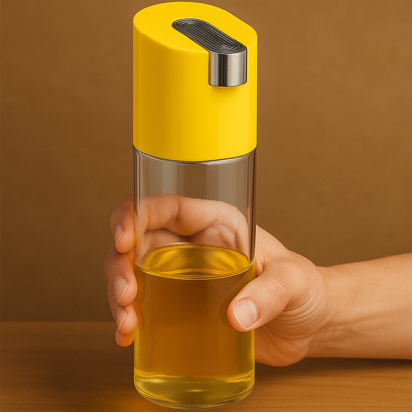 500 Ml Automatic Oil Dispenser Bottle With One-touch Controlled Pour Spout (1 Pc) - Happy Price - Image 5