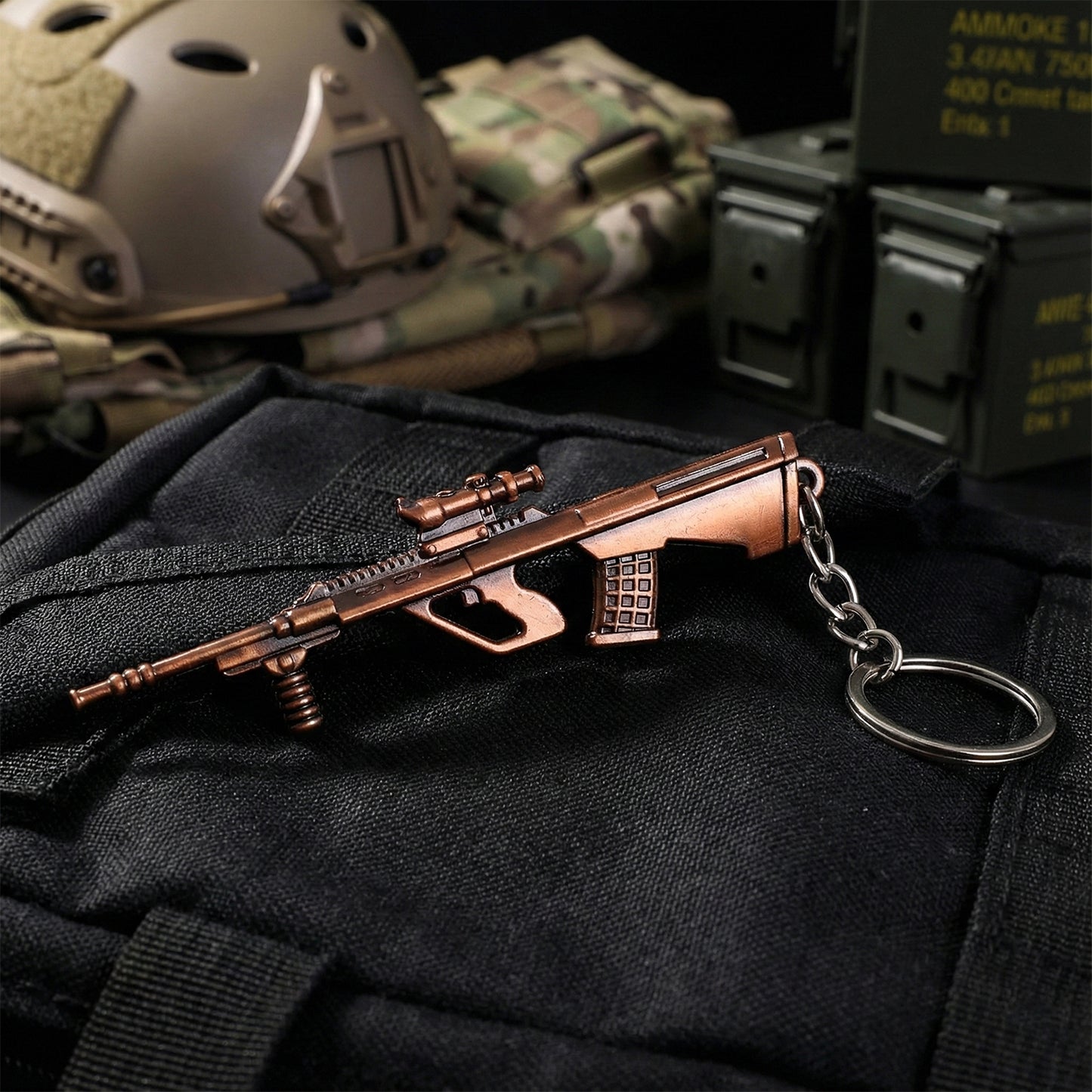Metal Rifle Keychain (1 Pc) - Unique Alloy Accessory - Happy Price - Image 3