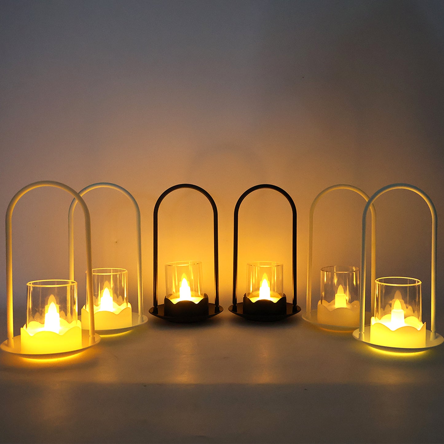 Set of 6 Plastic Flameless LED Candles - Wind Light Style for Home Decor - Happy Price - Image 4