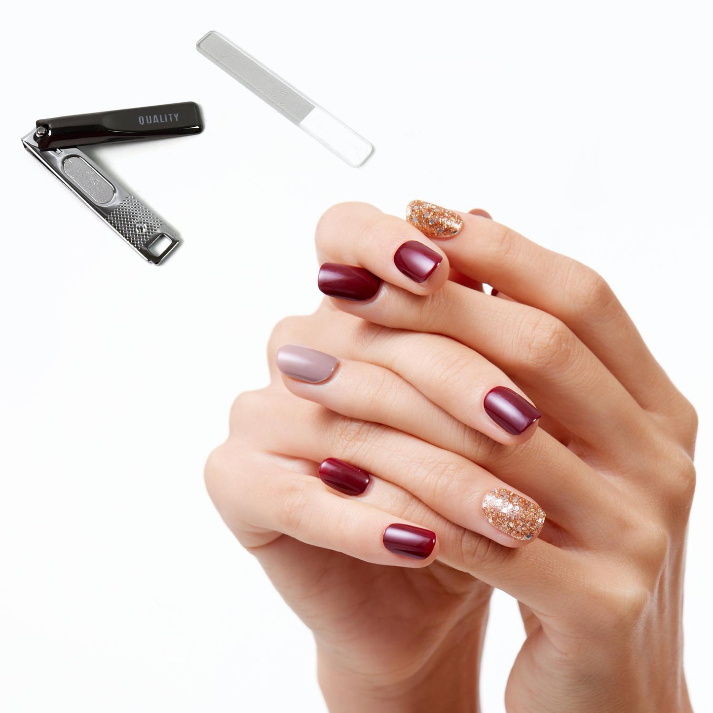 Cute Nail Clipper With Nail Catcher Nail File - Stainless Steel (1 Pc) - Happy Price - Image 3