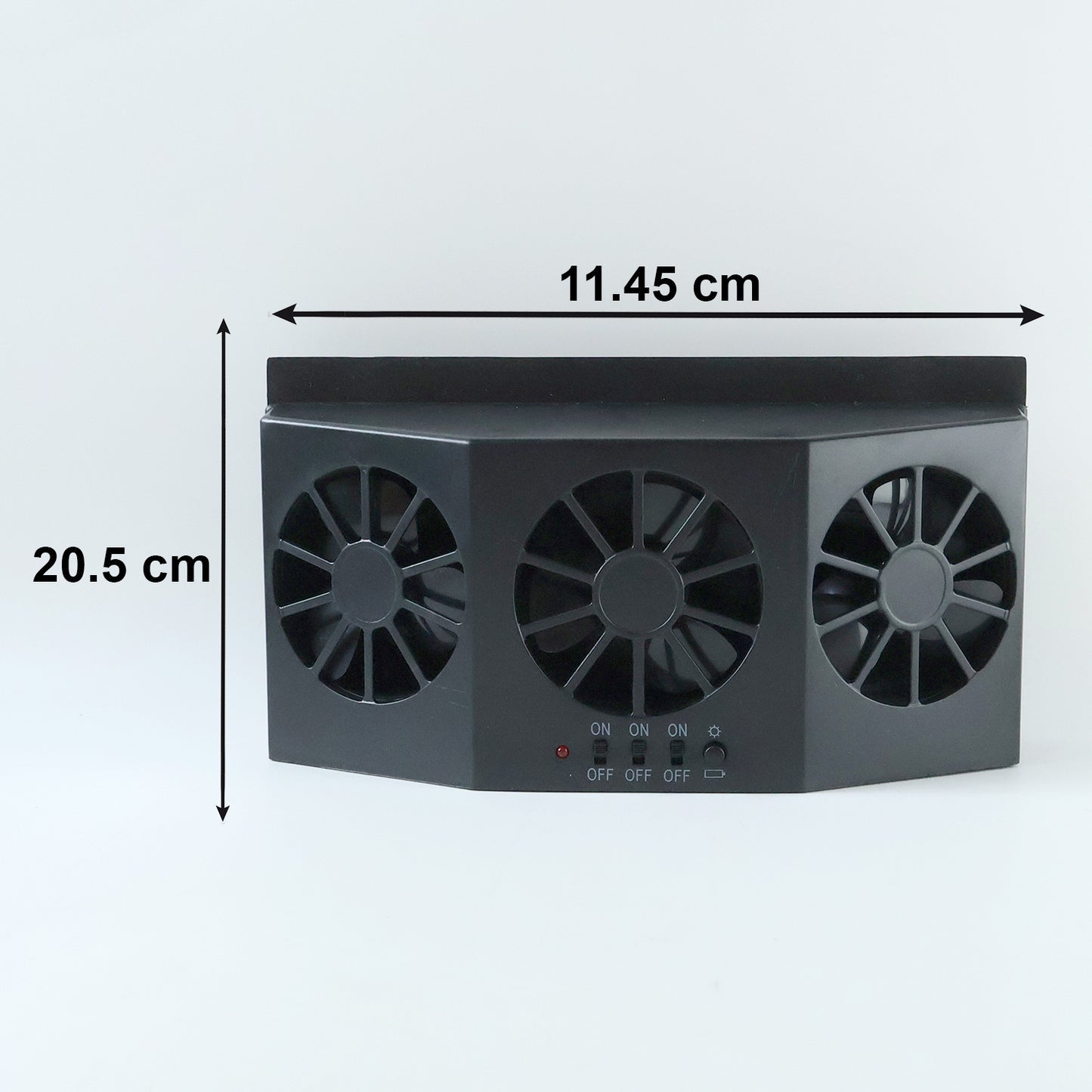 Solar Car Window Vent Fan - 1 Pc Triple Fan for Auto Air Circulation - Happy Price - Image 5