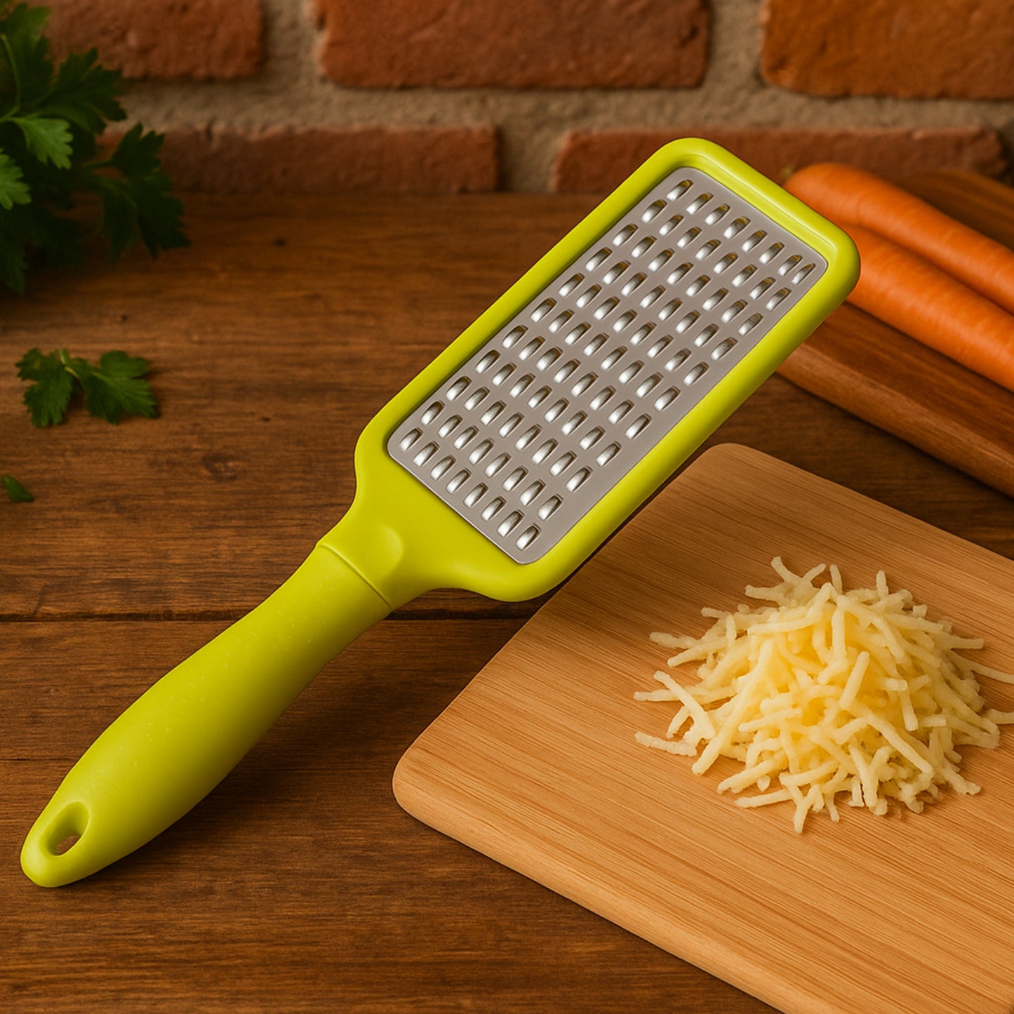 Stainless Steel Multi-Purpose Kitchen Grater for Fruits, Vegetables, and Cheese - 1 Piece - Happy Price - Image 3