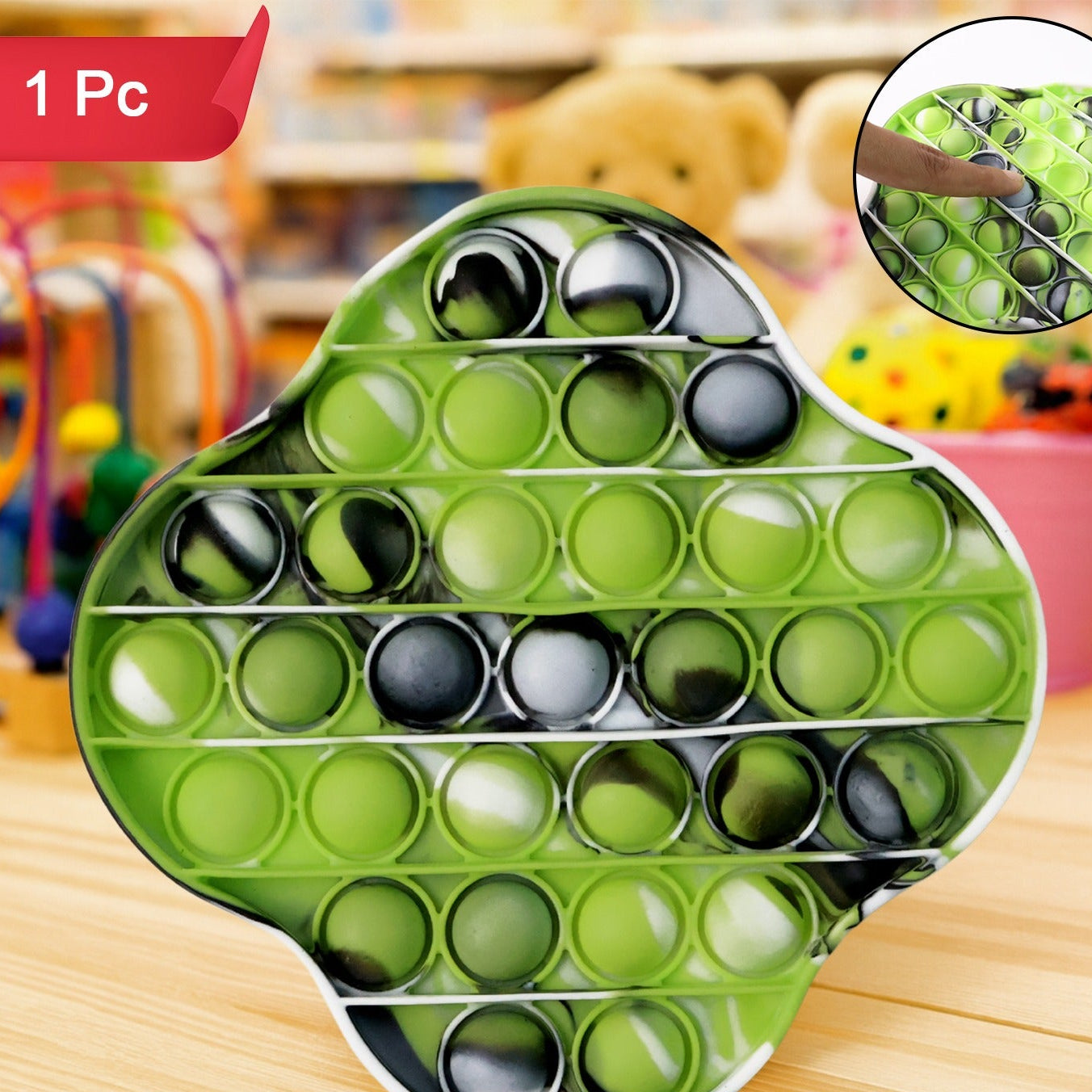 Cloud Shape Silicone Pop It Fidget Toy for Stress Relief (1 Pc) - Happy Price - Image 1