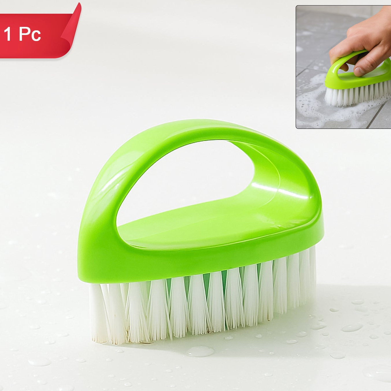 Ergonomic Hand Scrub Brush with Comfort Grip - 1 Pc - Happy Price - Image 1