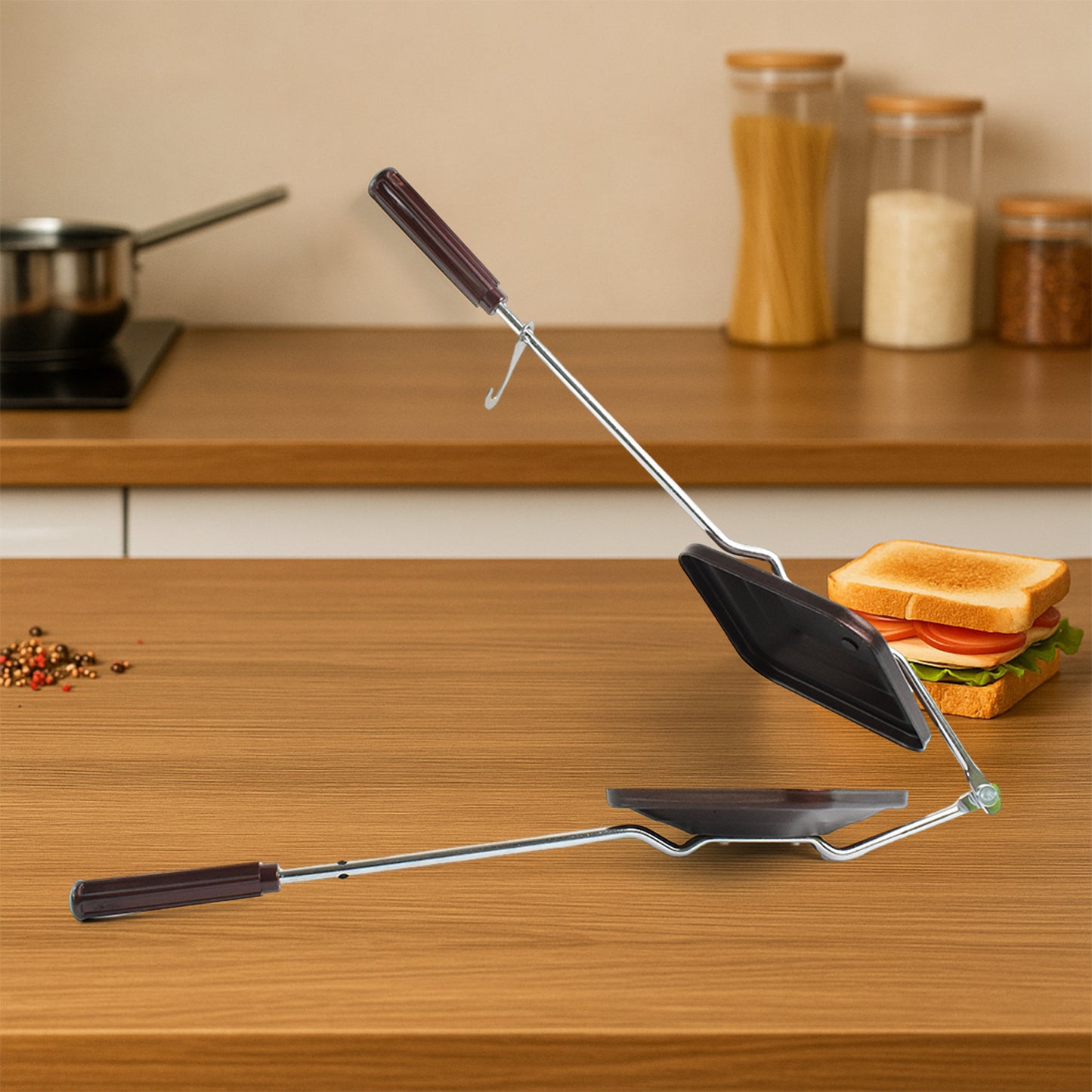 Apex Regular Non-stick Flame-based Sandwich Toaster - Happy Price - Image 3