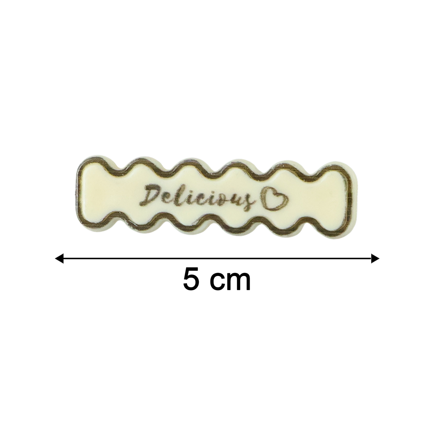 Set of 4 Decorative Wavy Text Hair Clips for Women & Girls - Happy Price - Image 5