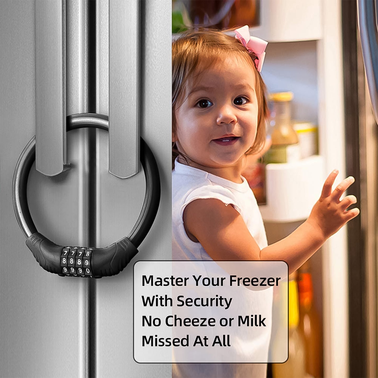 Bike Lock Cable Resettable Cable Lock - Self Coiling 4 Digit Combination Bike Lock - Happy Price - Image 3