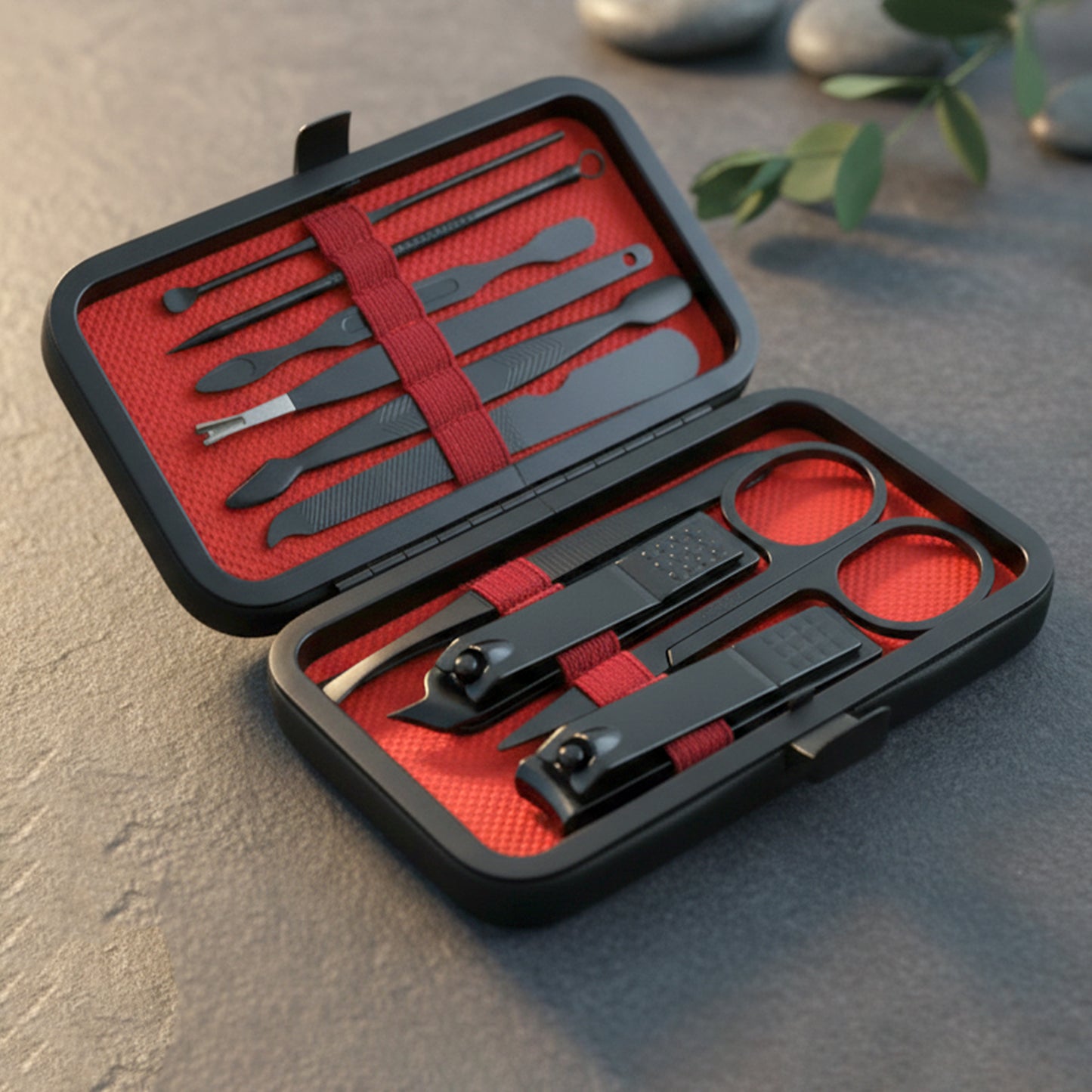 10-Piece Professional Manicure & Pedicure Grooming Kit with Storage Case - Happy Price - Image 6