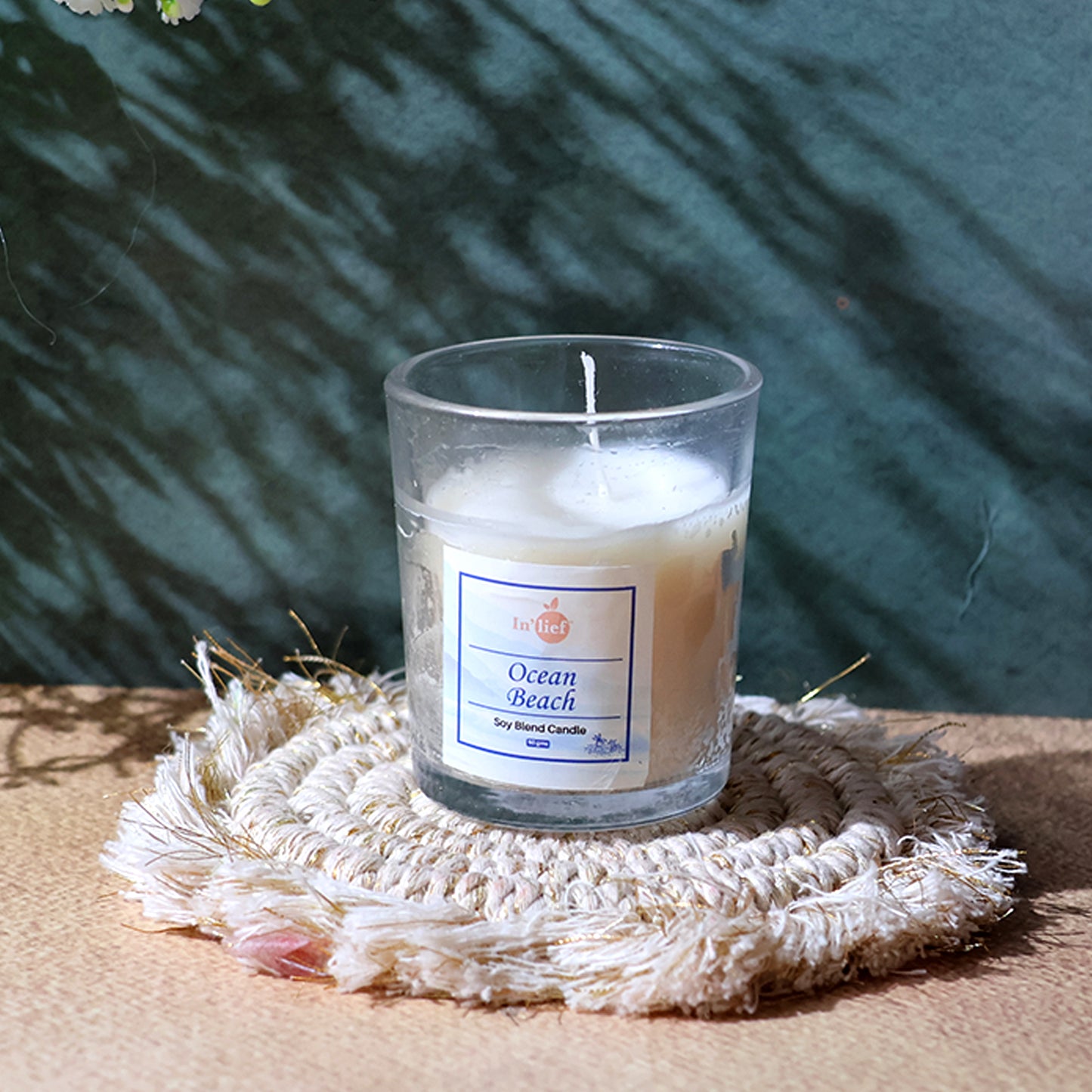 Ocean Beach Scented Votive Jar Candle - 1 Pc, 50 Gm - Happy Price - Image 4