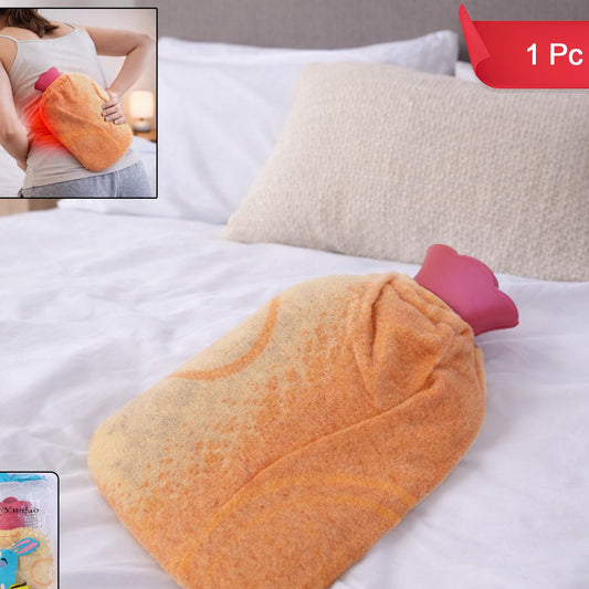 Soft Cover Reusable Hot Water Bag for Pain Relief & Warmth - 1 Pc - Happy Price - Image 1