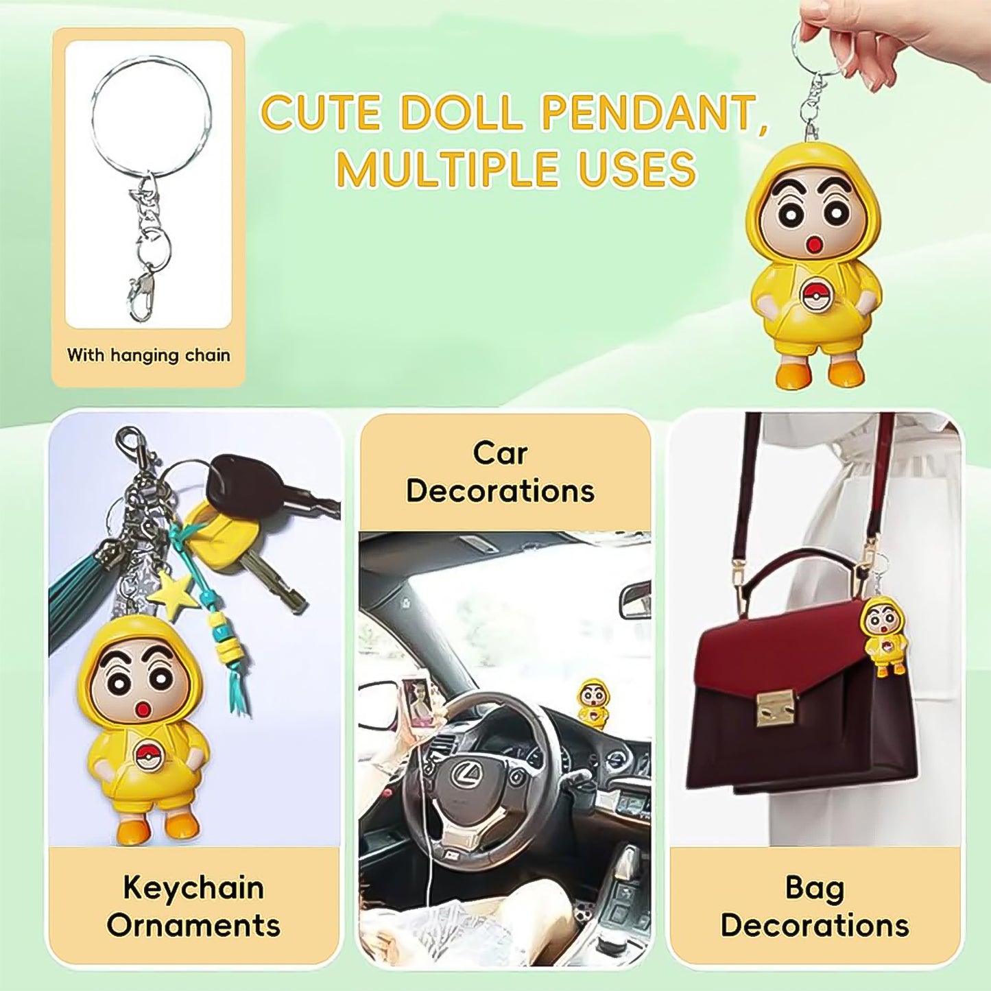 Face Changing Doll Keychain Toy with Multiple Expressions - 1 Pc - Happy Price - Image 6