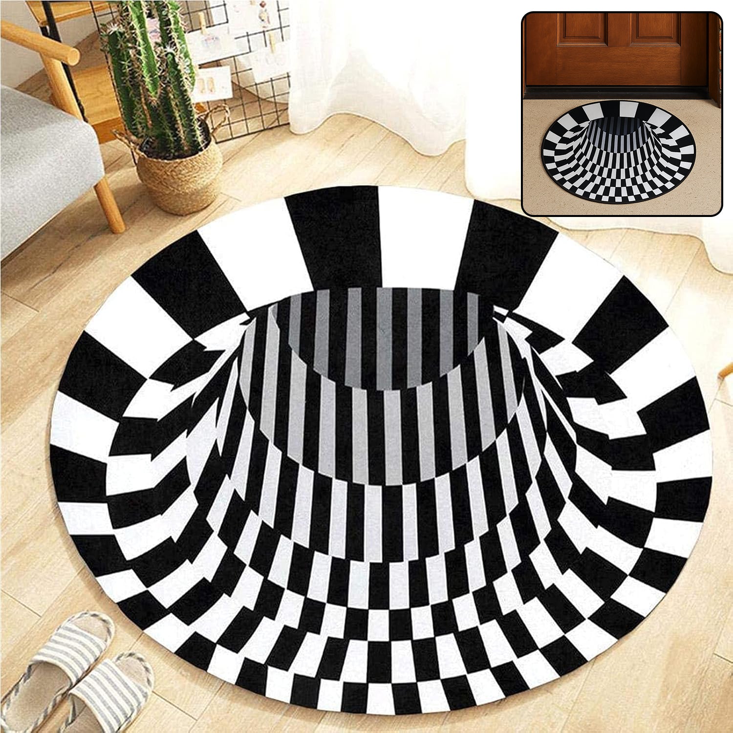 3D Space Design Round Floor Mat 60cm - Happy Price - Image 1
