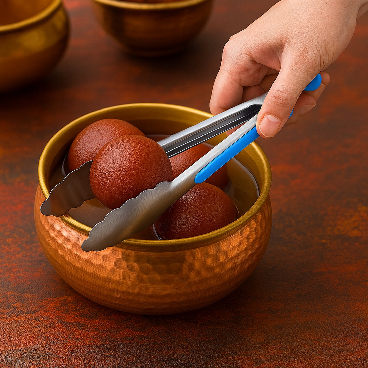 Premium Stainless Steel Kitchen Tong with Silicone Grip - 1 Pc - Happy Price - Image 4