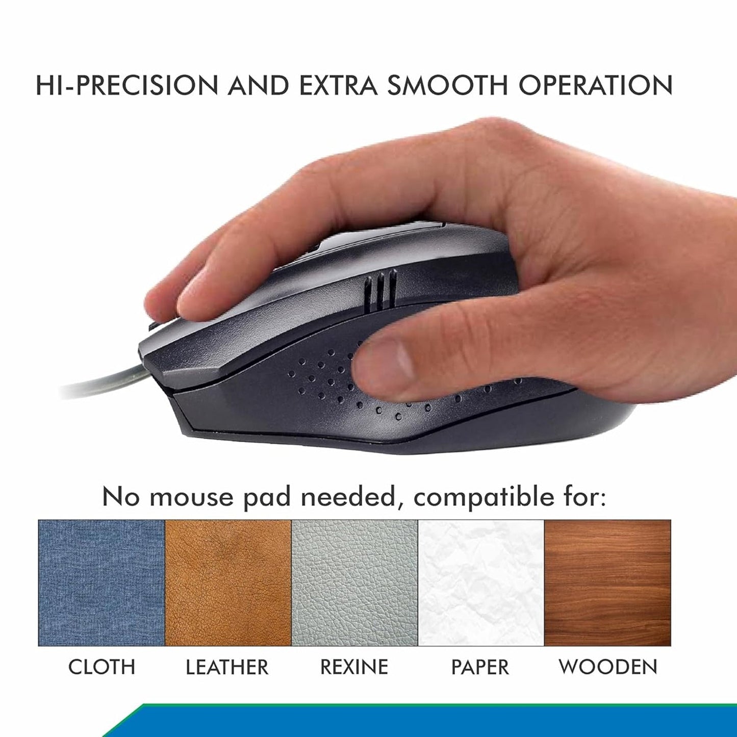 Computer  Laptop Wired Optical Mouse (1 Pc) - Happy Price - Image 2