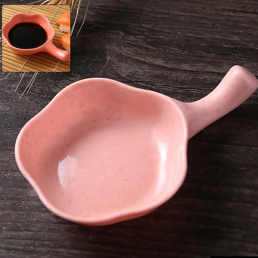 Mini Flower-shaped Sauce Dish With Handle - Happy Price - Image 1