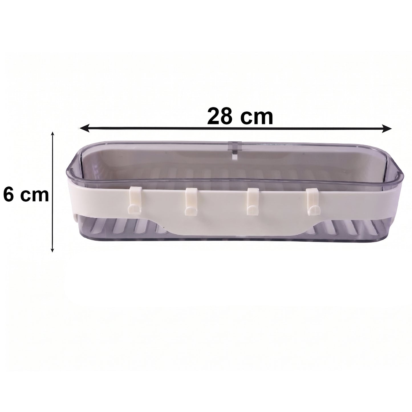 Stylish Bathroom Wall Shelf with Hooks - 1 Pc Organizer - Happy Price - Image 5