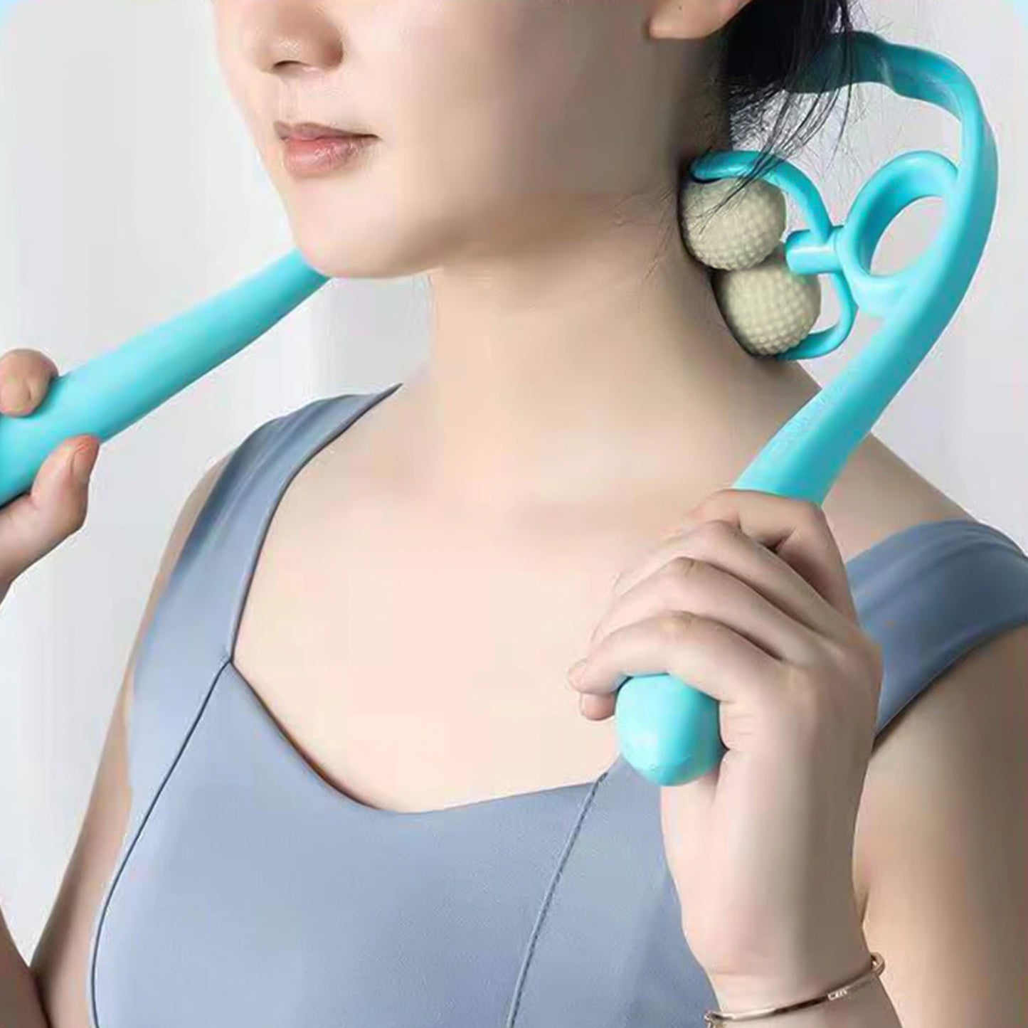 Premium Dual Roller Neck And Shoulder Massager (1 Pc) - Happy Price - Image 4