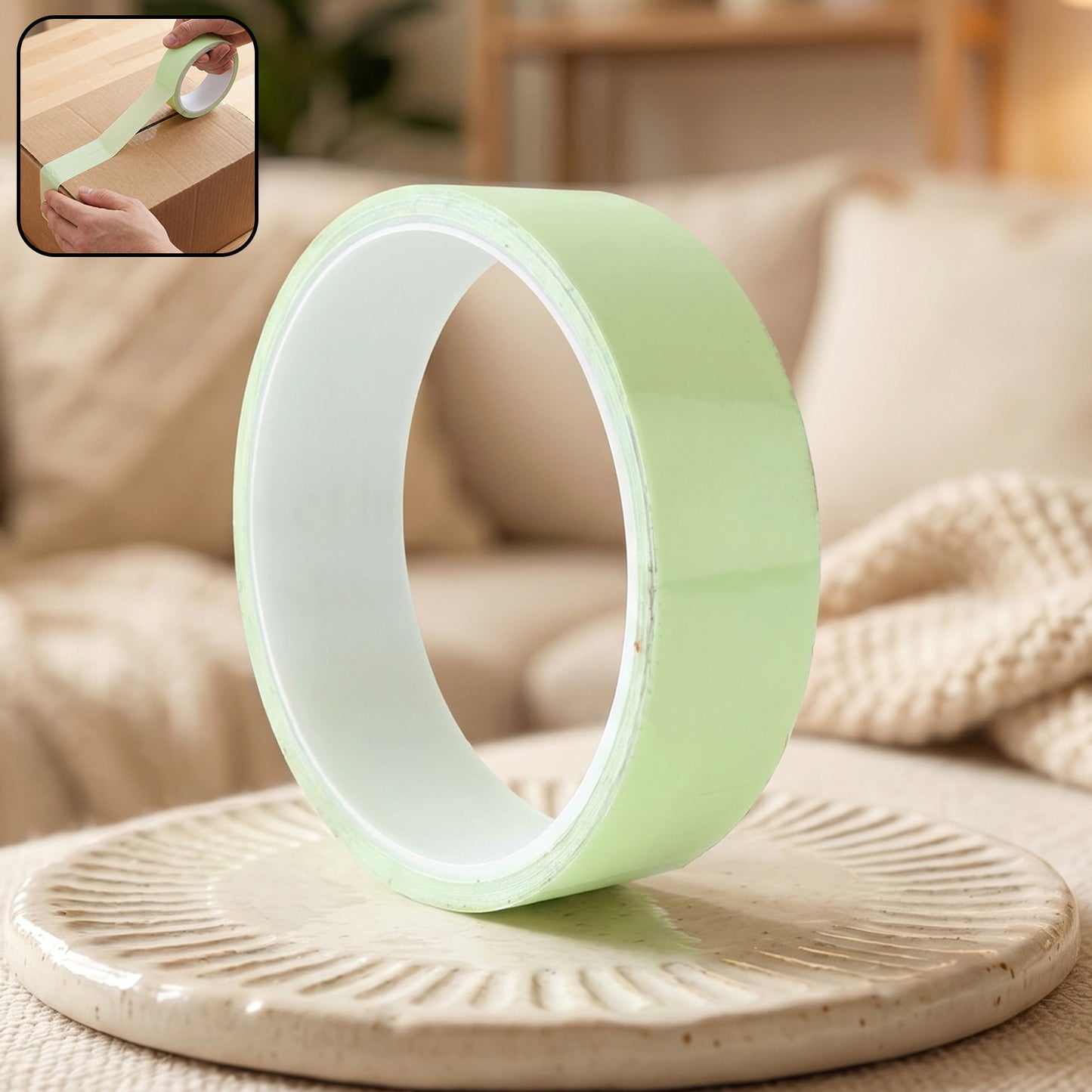 Strong Adhesive Tape Roll for Packaging Boxes - 1 Pc - Happy Price - Image 2