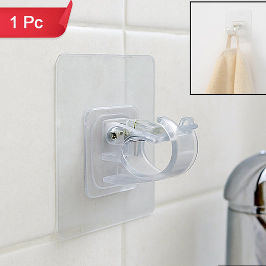 Self-adhesive Transparent Wall Hook Holder Clip (1 Pc) - Happy Price - Image 1