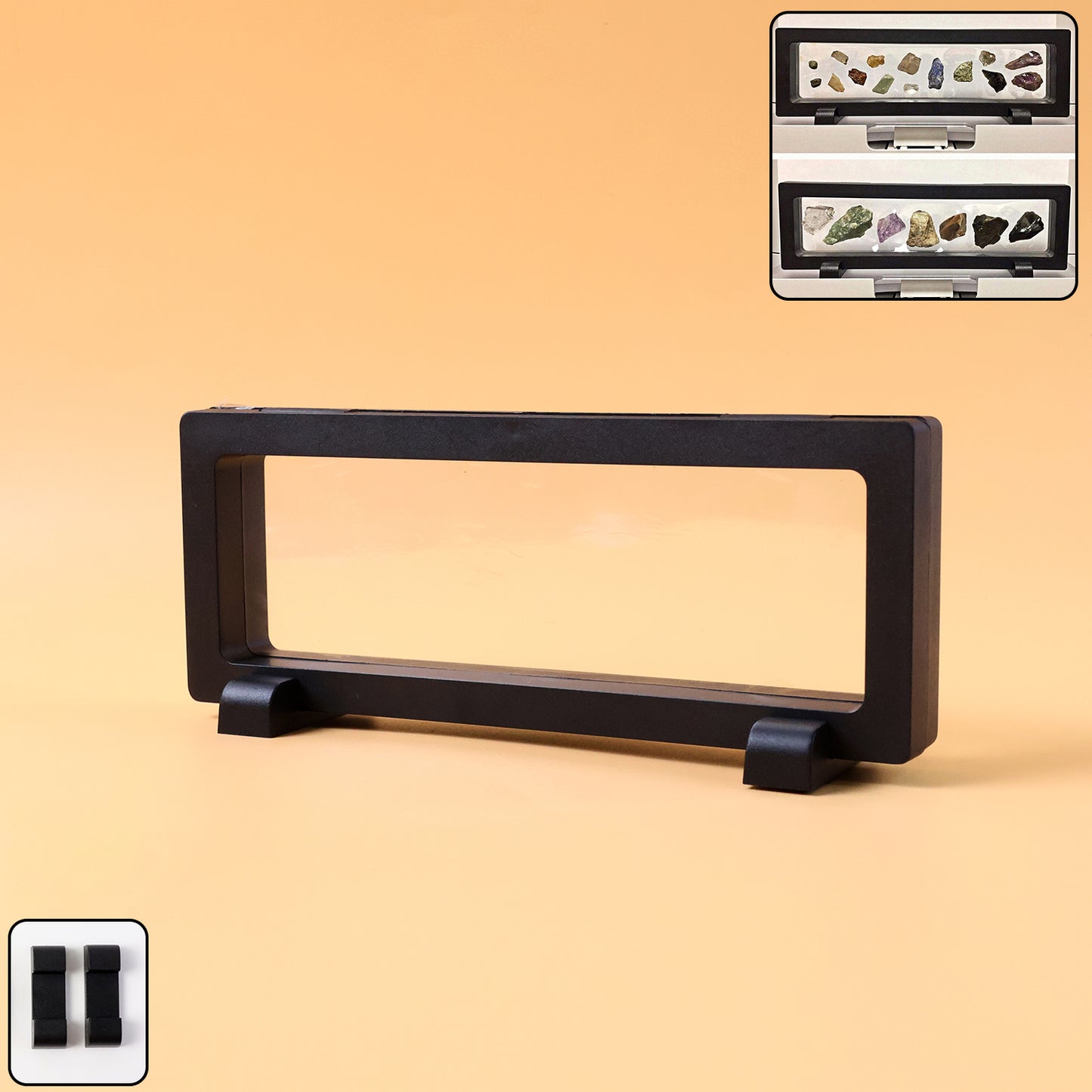 Transparent Jewellery Display Box 23x9 cm (1 Pc) - Floating Frame Organizer - Happy Price - Image 2