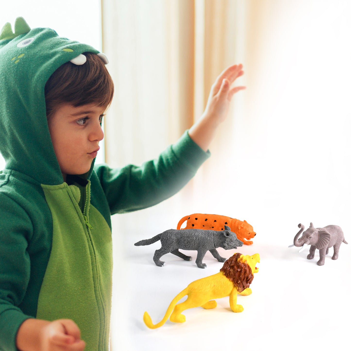 Ttg Small Wild Animal Toy Set For Kids (Pack Of 4 Animals) - Happy Price - Image 6