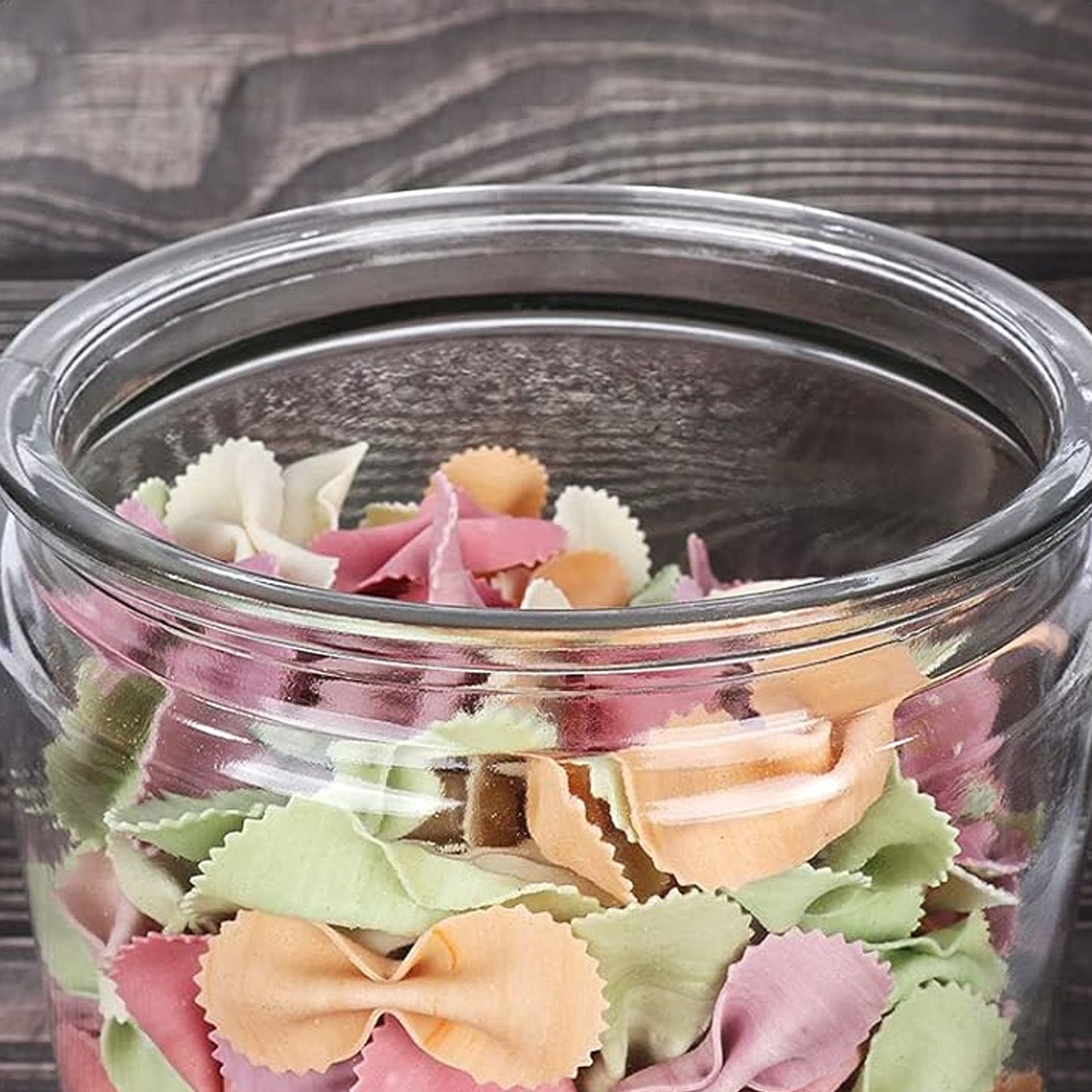 Transparent Kitchen Plastic Container Jar Set (2 Pcs Set  1100 Ml Approx) - Happy Price - Image 7