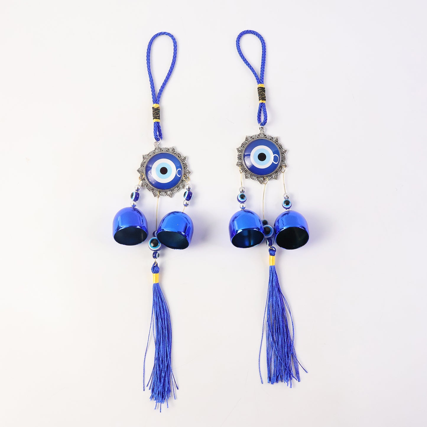 Decorative Evil Eye Wind Chime Set - 2 Pc Hanging Ornament - Happy Price - Image 5