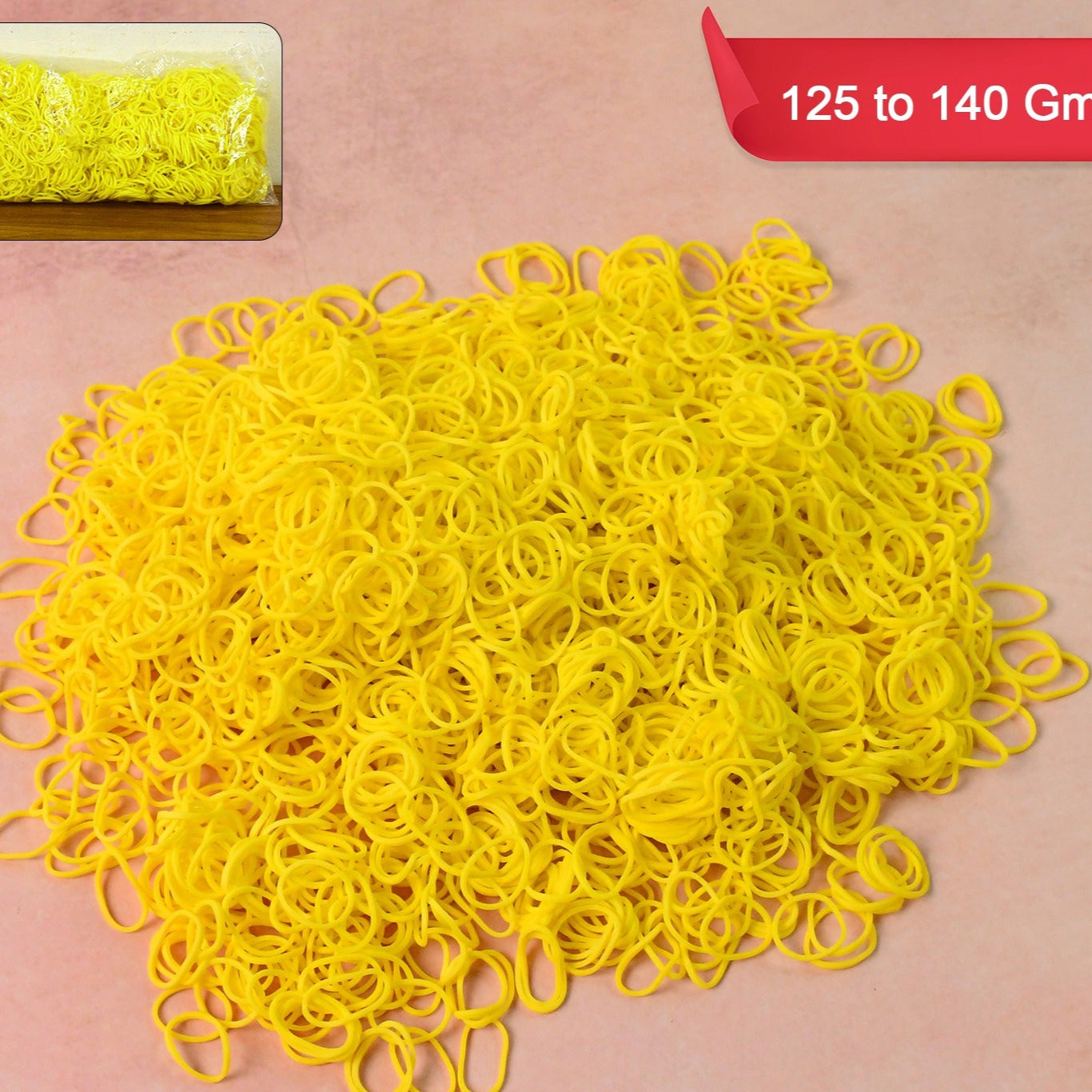 Strong Elastic Rubber Bands - Multipurpose Pack (Approx. 125-140 gm) - Happy Price - Image 1