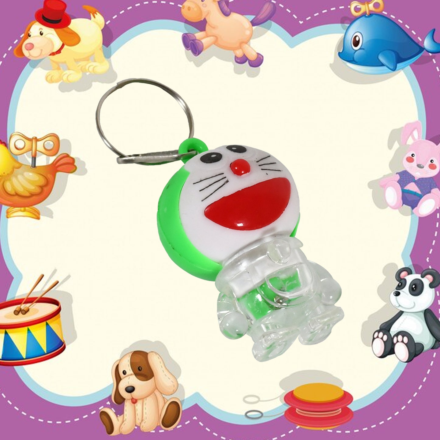 Doremon Lightning Keychain 2 Colored Lightning Keychain (1 Pc) - Happy Price - Image 3