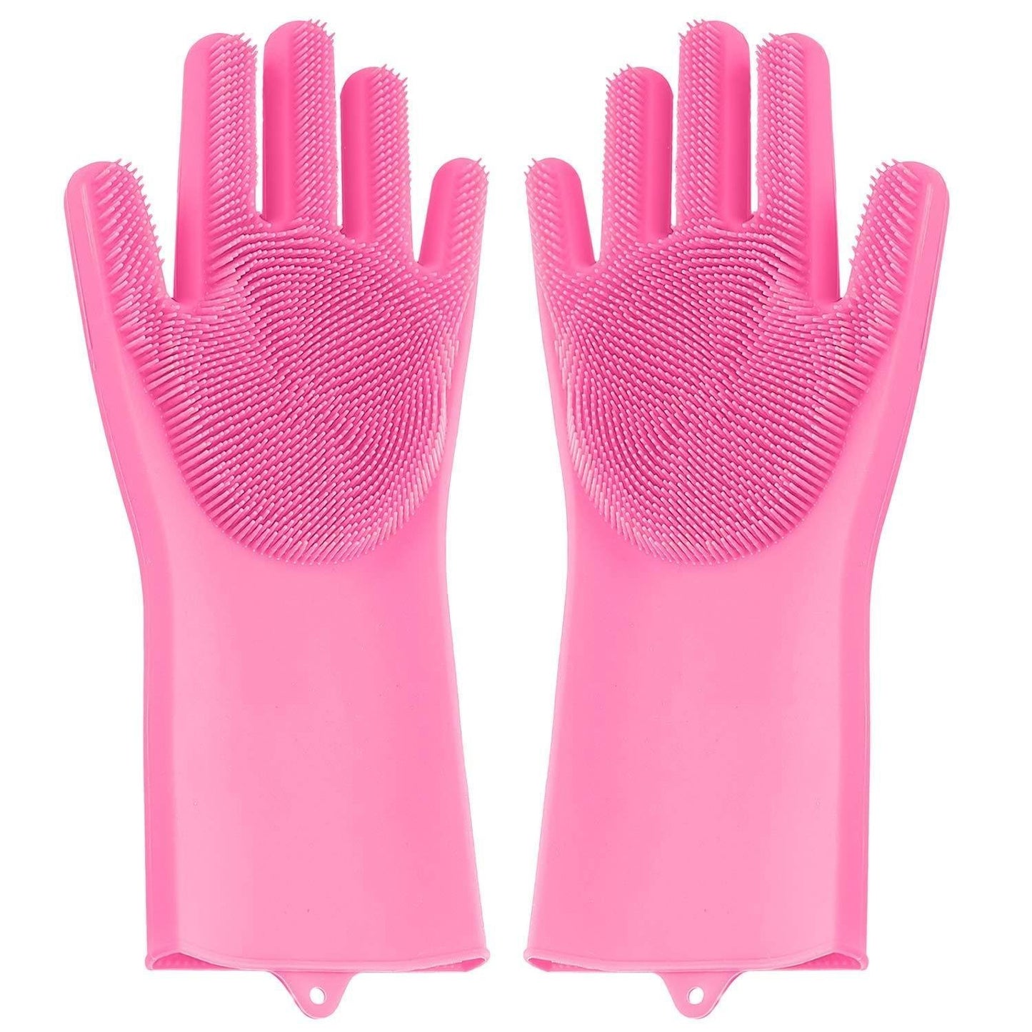 Silicone Scrubbing Gloves - Reusable Cleaning Mitts for Kitchen & Home (Multicolor) - Happy Price - Image 1