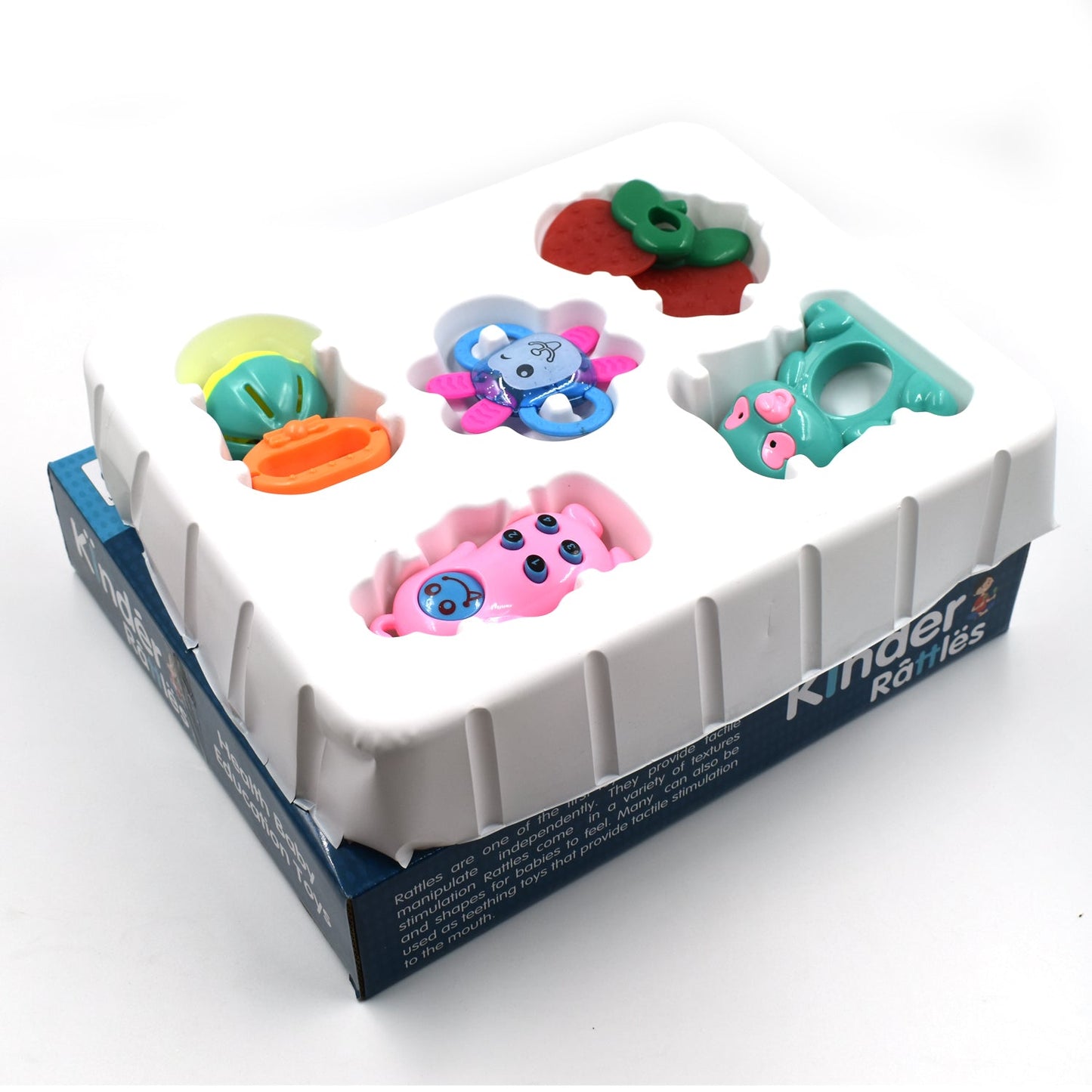 AT54 6 Piece Baby Rattle Toy Set for Infants - Happy Price - Image 1