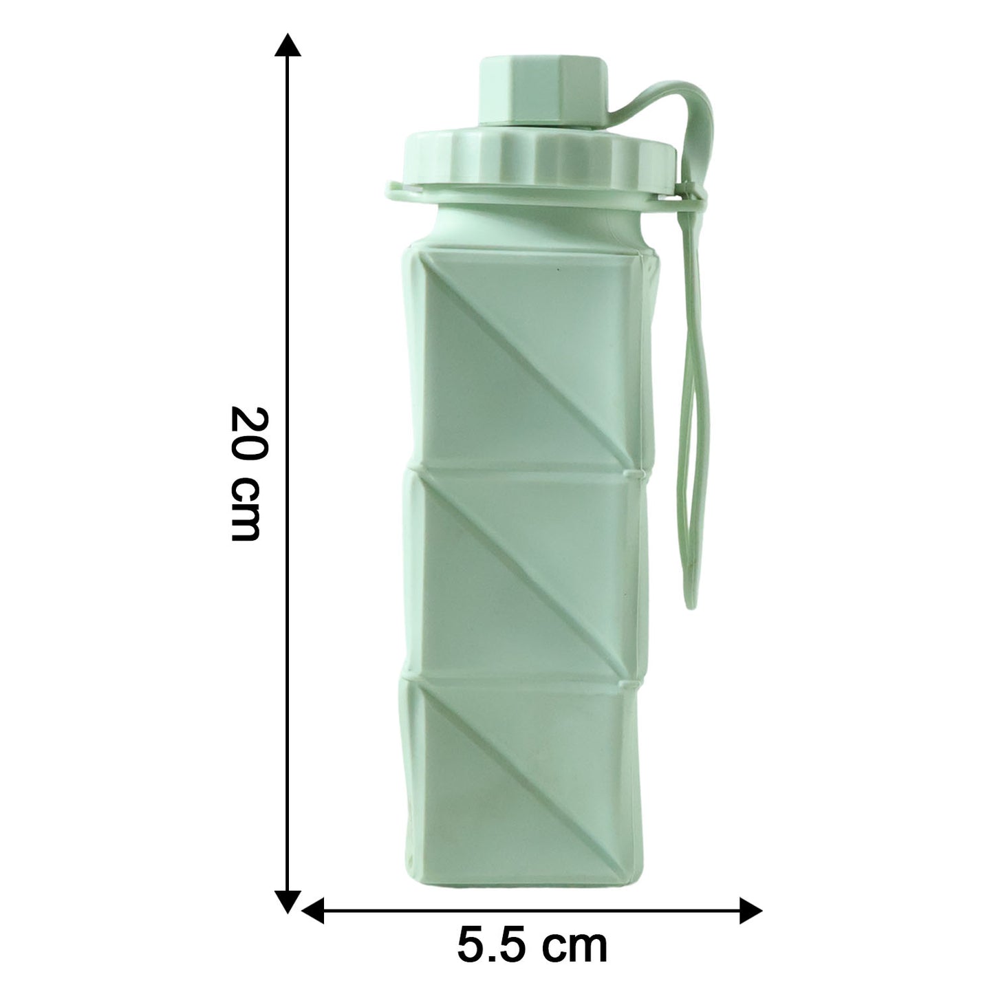 Collapsible Water Bottle with Strap - 1 Pc - Happy Price - Image 5