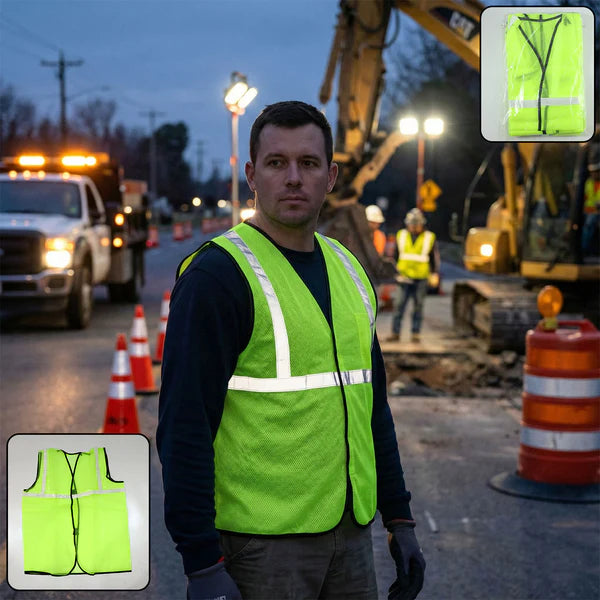 High Visibility Green Safety Jacket for Enhanced Protection - Happy Price - Image 5