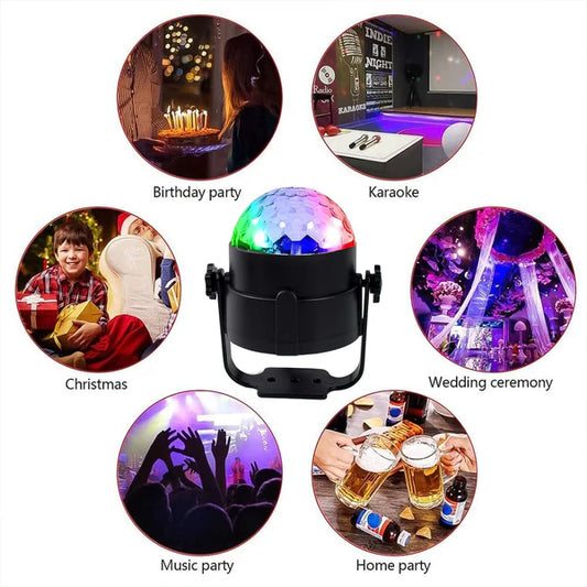 Party Lights Dj Stage Light Disco Ball Light Usb Charging Party Stage Lamp Party Light For Home Bar Car Wedding Holiday Party Party Gift Kids Birthday - Happy Price - Image 2