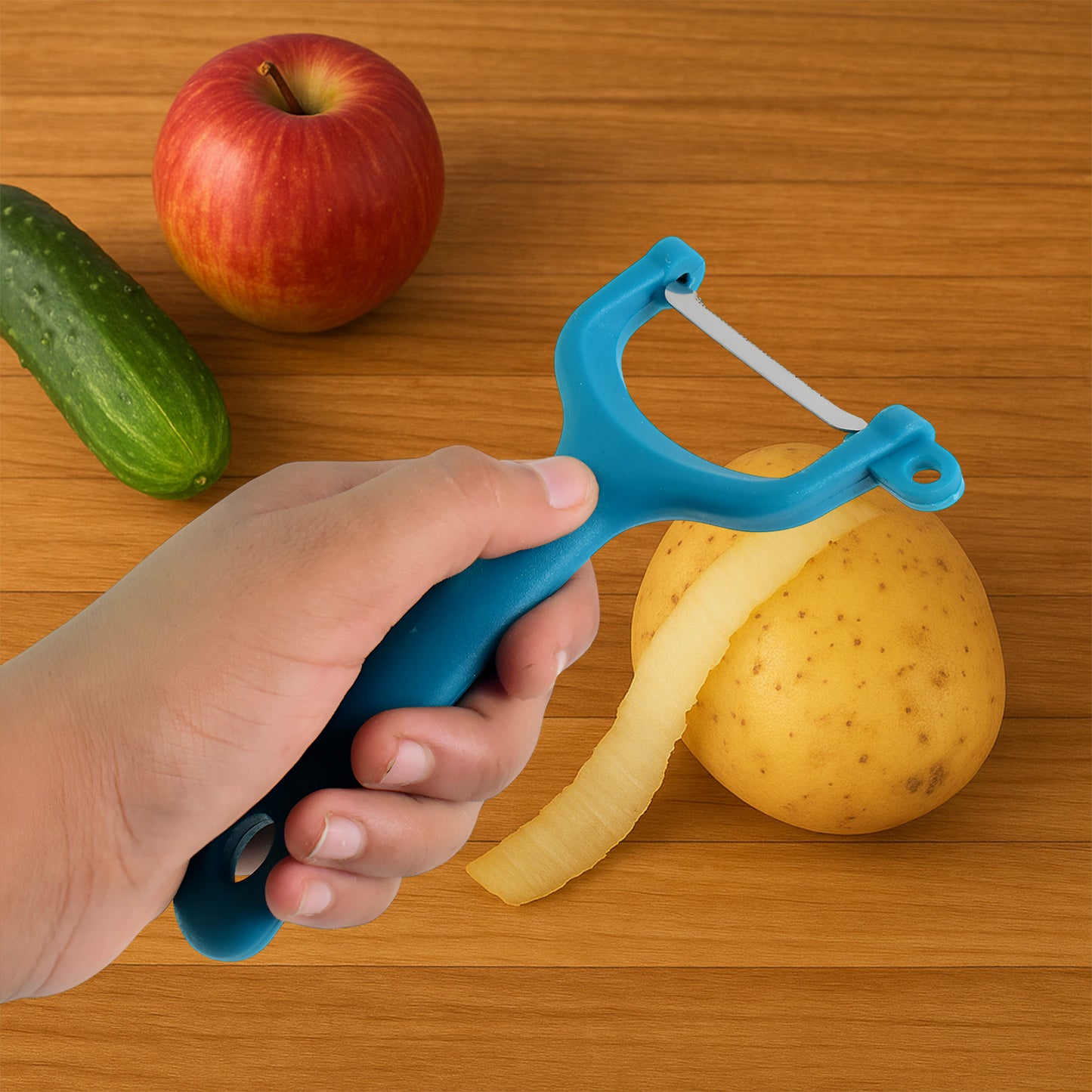Premium Ritu Peeler Plus (1 Pc) - Stainless Steel Serrated Blade Kitchen Tool - Happy Price - Image 5