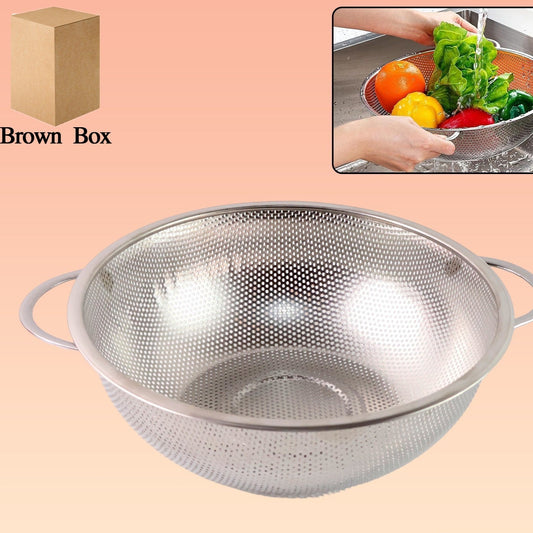Stainless Steel Rice Vegetables Washing Bowl Strainer Collapsible Strainer. - Happy Price - Image 1