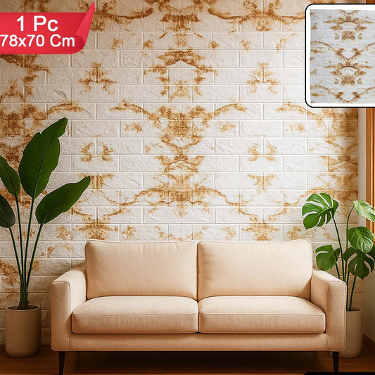3D Foam Wall Sticker Panel - Waterproof & Self-Adhesive (78 x 70 Cm, 1 Pc) - Happy Price - Image 1