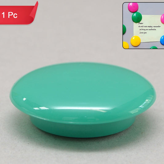 Green Circular Plastic Board Magnets - 30mm (1 Pc) - Happy Price - Image 1