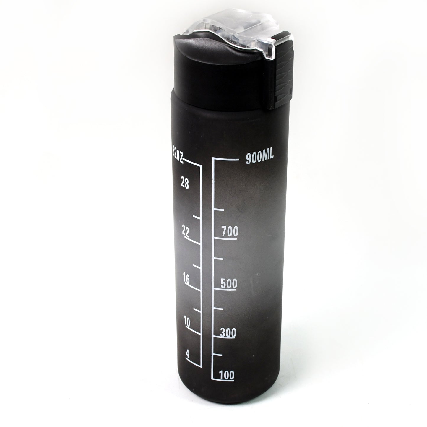 Plastic Black Motivational Water Bottle With Straw (900 Ml) - Happy Price - Image 5