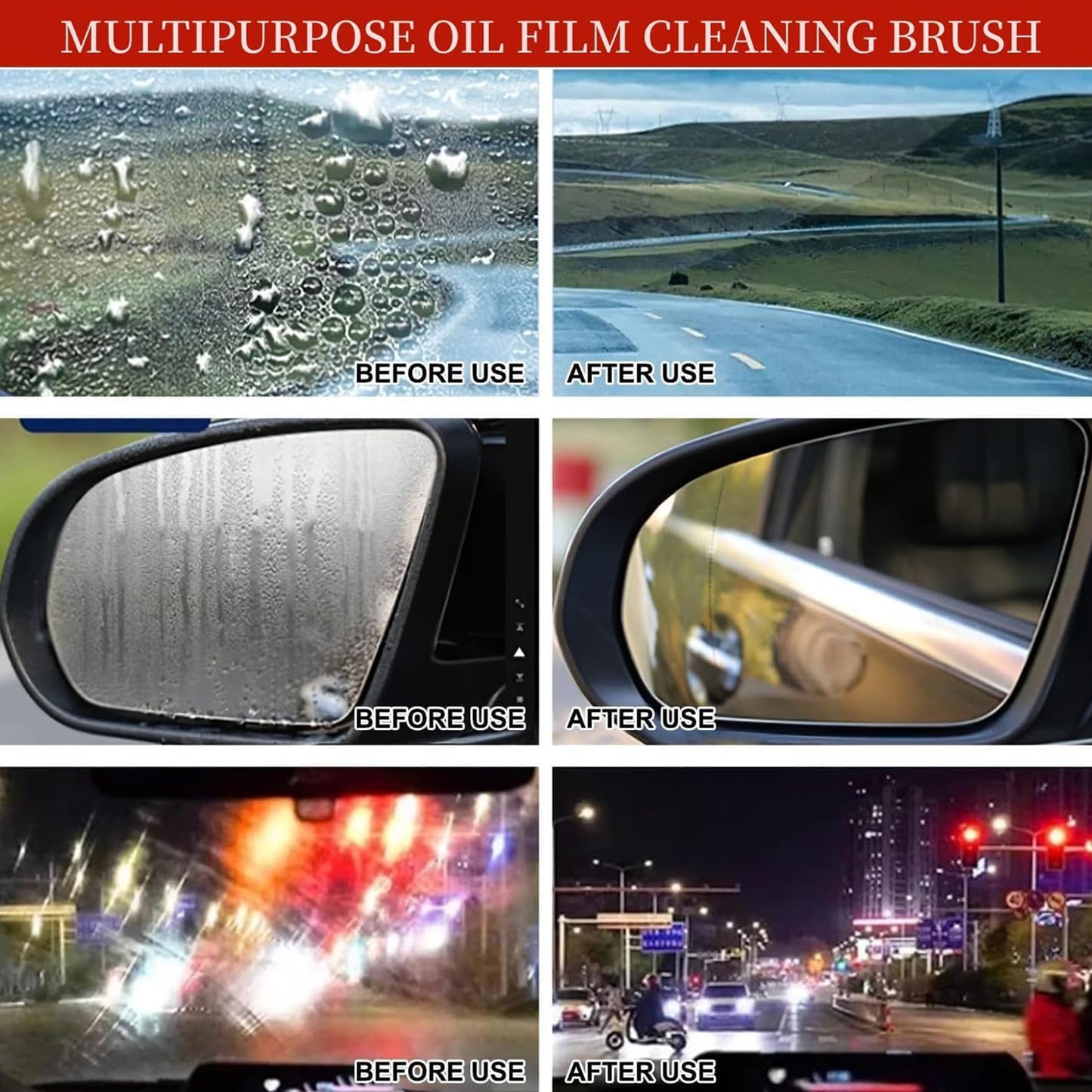 2-in-1 Car Glass Cleaner Brush with Foam Head and Storage Case - Happy Price - Image 7
