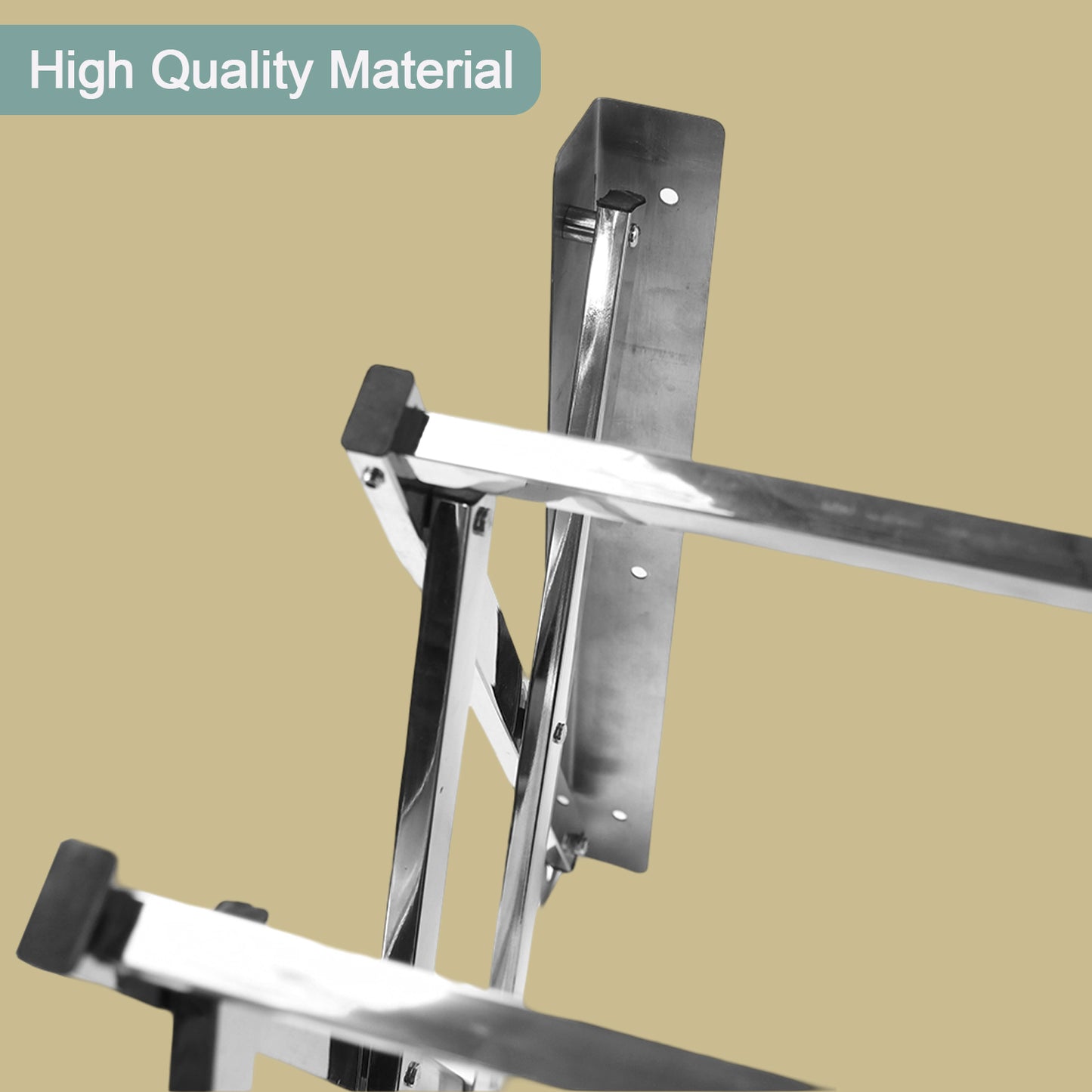 Stainless Steel Wall-mounted Folding Clothes Drying Rack - Happy Price - Image 6