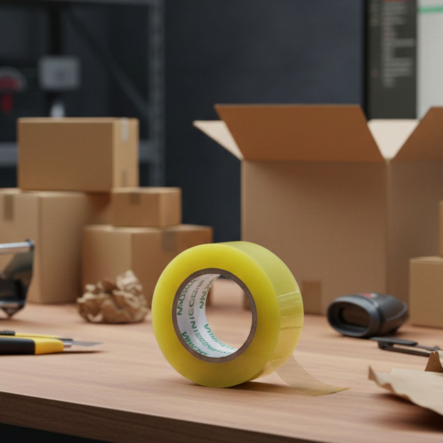 Clear Packing Tape Roll - 125mm x 45mm for Secure Parcel Sealing - Happy Price - Image 3