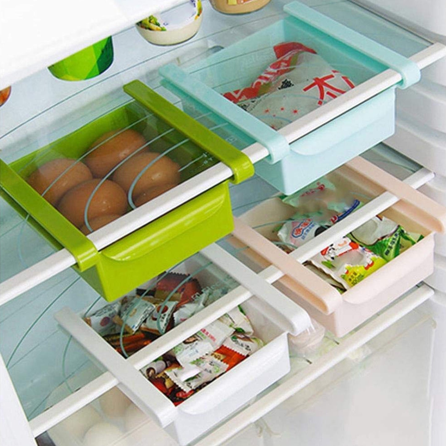 Adjustable Refrigerator Storage Organizer Drawers (4 Pc) - Happy Price - Image 6